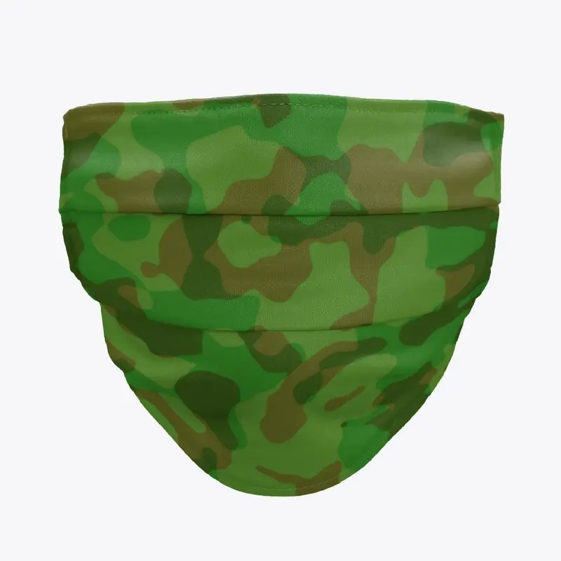 Green Camo  Facemask